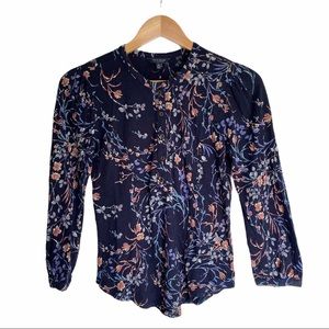 lucky brand | floral 3/4 sleeve top
